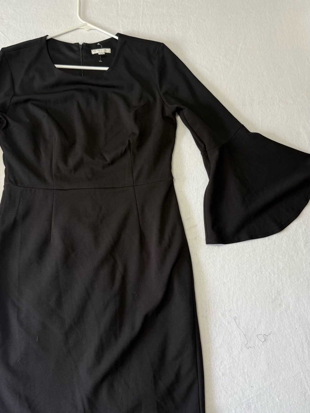 Black Bell-Sleeve Sheath Dress - Women
